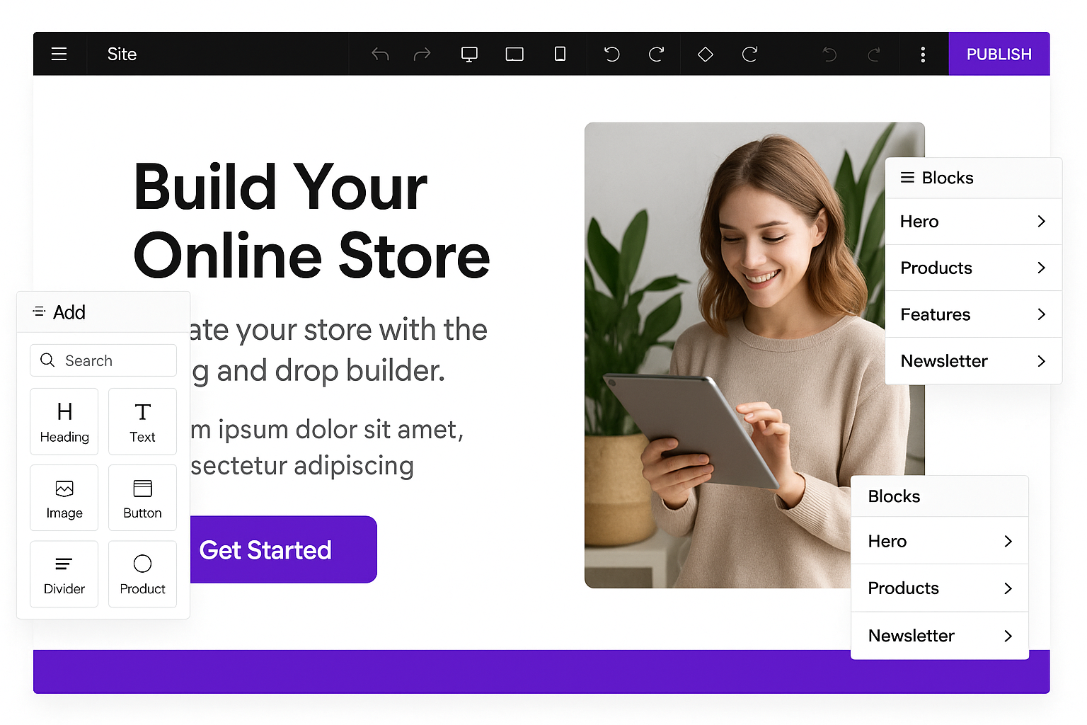 InWebsiteBuilder Features Preview